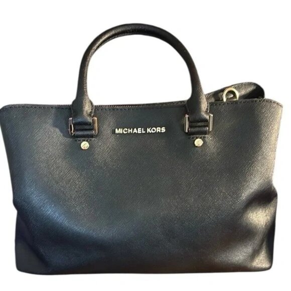 Michael Kors Handbags - Michael Kors Savannah Medium Saffiano Leather Satchel PreLoved *See Description